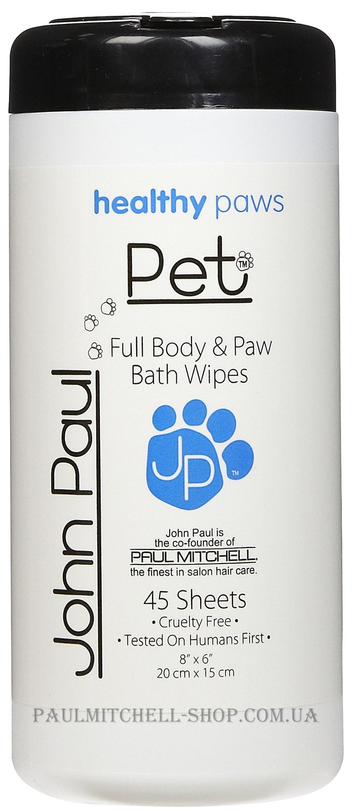 JOHN PAUL PET Full Body & Paw Wipes Салфетки для лап и всего тела 45