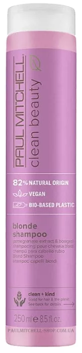 PAUL MITCHELL Clean Beauty Blonde Shampoo - Шампунь для освітленого волосся